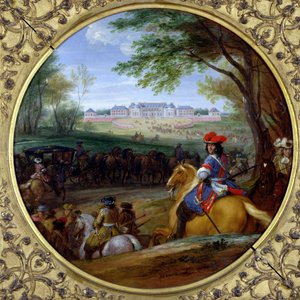 Vue du palais de Versailles en 1669 - Adam Frans van der Meulen